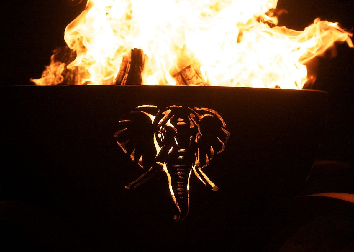 Fire Pit Art Africa's BIG Five Match Lit NG