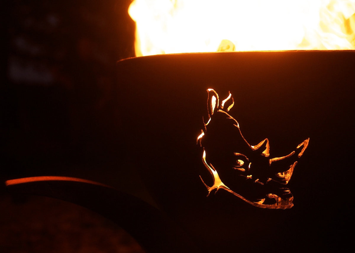 Fire Pit Art Africa's BIG Five Match Lit NG