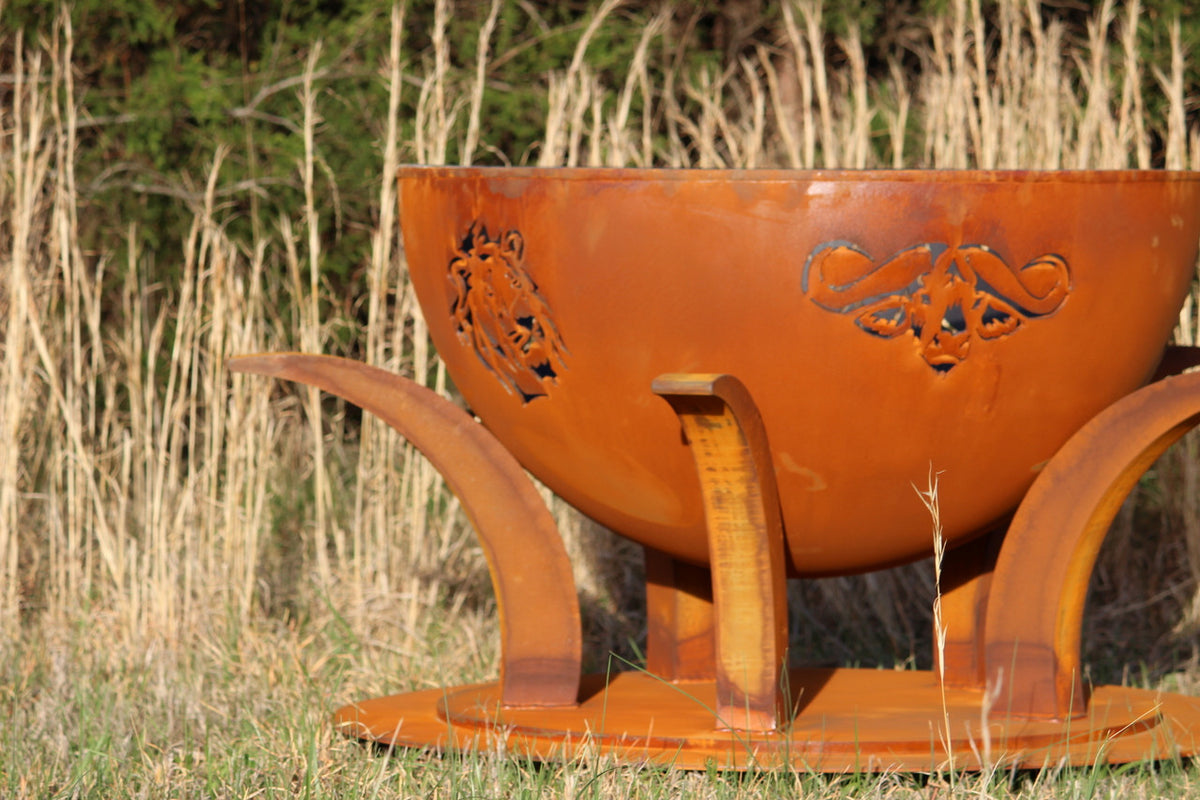 Fire Pit Art Africa's BIG Five Match Lit NG