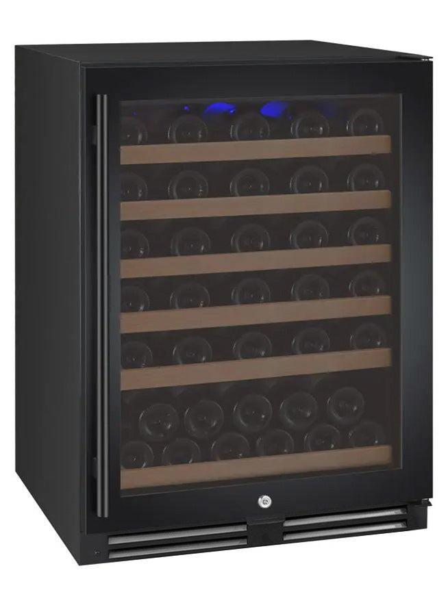 Allavino AO VSWR56-1BR20 FlexCount Series 56 Bottle Single Zone Built-In Wine Refrigerator with Black Door - Right Hinge