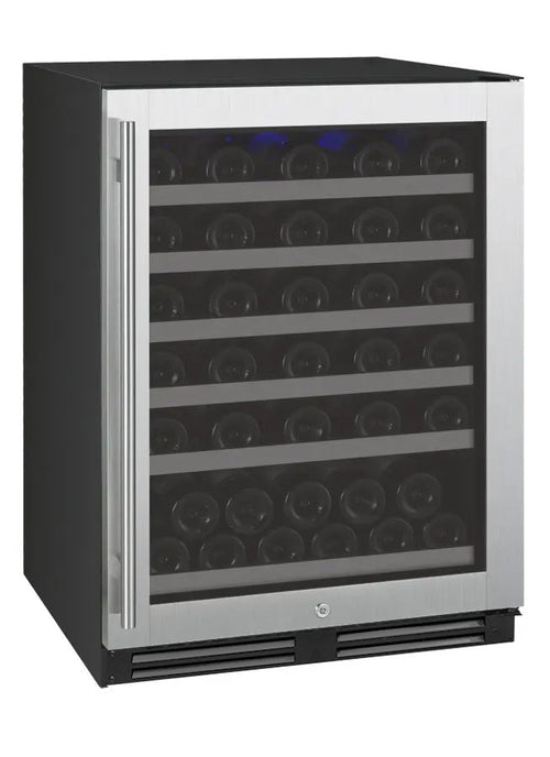 Allavino AO VSWR56-1SR20 FlexCount Series 56 Bottle Single Zone Undercounter Wine Refrigerator with Stainless Steel Door - Right Hinge