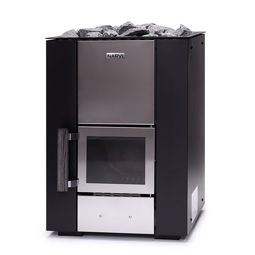 Narvi Kuru Wood-Burning Sauna Stove, Up to 16kW