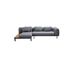 Cane-line Space modular sofa with chaise longue and side table