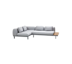 Cane-line Space compact 2-module corner sofa with side table