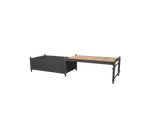 Cane-line Sticks bench w/planter
