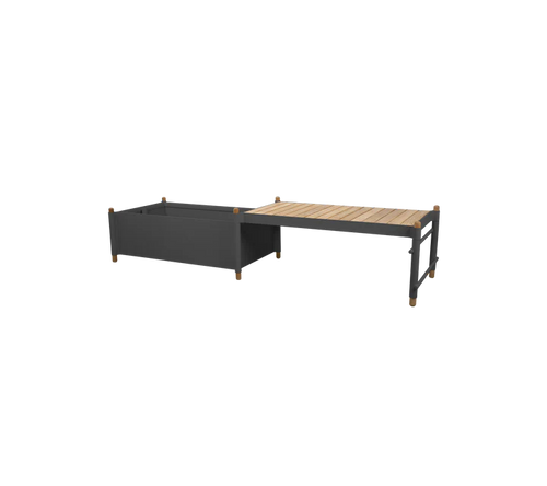 Cane-line Sticks bench w/planter
