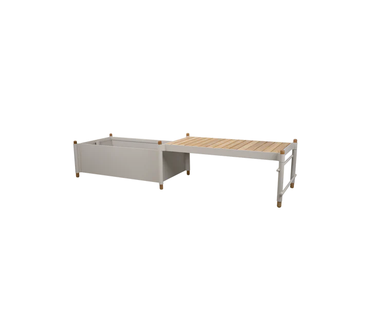 Cane-line Sticks bench w/planter