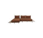 Cane-line Sticks platform, sofa w/ chaise lounge