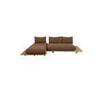 Cane-line Sticks platform, sofa w/ chaise lounge