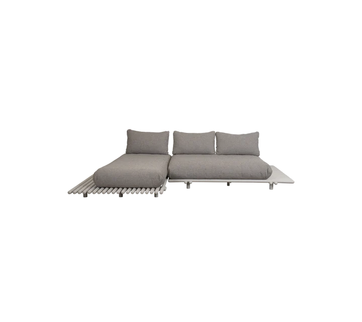 Cane-line Sticks platform, sofa w/ chaise lounge