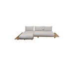 Cane-line Sticks platform, sofa w/ chaise lounge