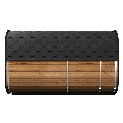 SaunaLife Model CL12GCP Cube-Series Outdoor Home Sauna Suite Kit, Up to 8 Persons