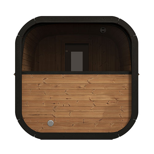 SaunaLife Model CL12GCP Cube-Series Outdoor Home Sauna Suite Kit, Up to 8 Persons