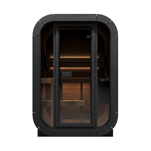 SaunaLife Model CL3G Cube-Series Outdoor Home Sauna Kit, Up to 2 Persons
