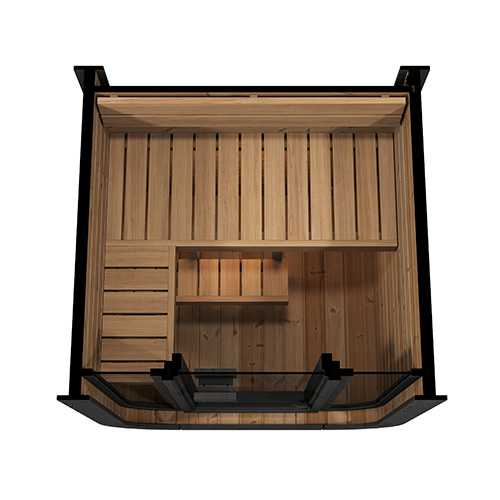 SaunaLife Model CL3G Cube-Series Outdoor Home Sauna Kit, Up to 2 Persons