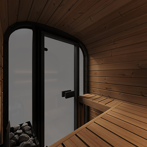 SaunaLife Model CL3G Cube-Series Outdoor Home Sauna Kit, Up to 2 Persons