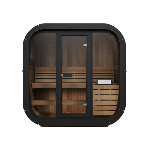 SaunaLife Model CL4G Cube-Series Outdoor Home Sauna Kit, Up to 3 Persons