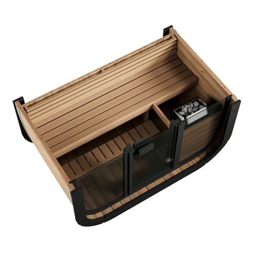 SaunaLife Model CL4G Cube-Series Outdoor Home Sauna Kit, Up to 3 Persons