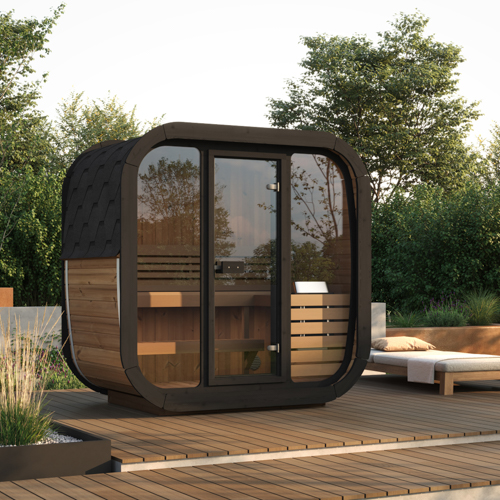 SaunaLife Model CL4G Cube-Series Outdoor Home Sauna Kit, Up to 3 Persons