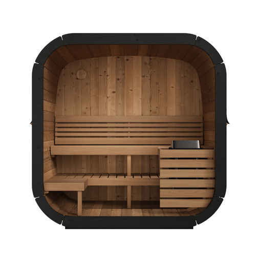 SaunaLife Model CL5G Cube-Series Outdoor Home Sauna Kit, Up to 4 Persons