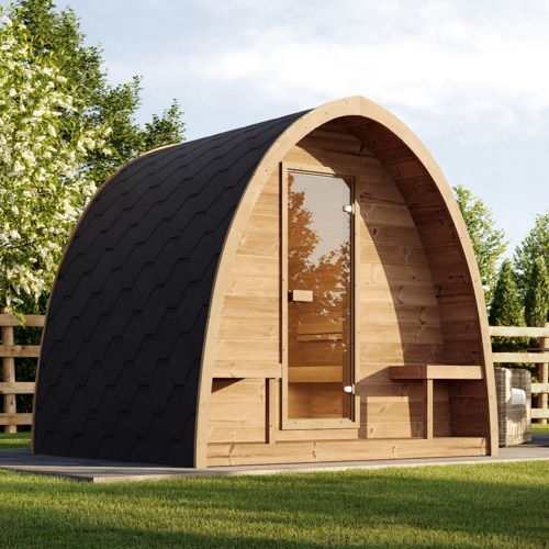 SaunaLife Model G3 Outdoor Home Sauna Kit Garden-Series Outdoor Home Sauna Kit, Up to 6 Persons