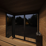 SaunaLife GL6 Outdoor Sauna Kit Garden Luxury-Series Outdoor DIY Sauna Kit, Thermo-Spruce, up to 6 Persons