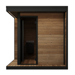 SaunaLife GL6 Outdoor Sauna Kit Garden Luxury-Series Outdoor DIY Sauna Kit, Thermo-Spruce, up to 6 Persons