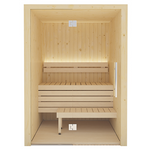 SaunaLife Model X2 XPERIENCE Series Indoor Sauna DIY Kit w/LED Light System, 1-2-Person, Spruce, 60
