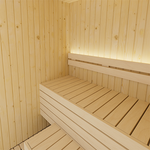 SaunaLife Model X2 XPERIENCE Series Indoor Sauna DIY Kit w/LED Light System, 1-2-Person, Spruce, 60