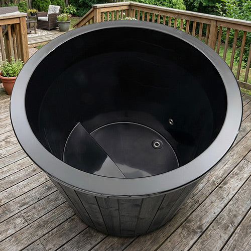 SaunaLife Model S1B 1-Person Cold/Hot Immersion Tub, Black