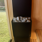 Saunum Air 7 Sauna Heater Air Series, 6.4kW Sauna Heater w/Climate Equalizer, Black