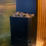 Saunum Air 7 Sauna Heater Air Series, 6.4kW Sauna Heater w/Climate Equalizer, Black