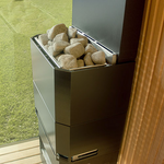 Saunum Air 7 Sauna Heater Air Series, 6.4kW Sauna Heater w/Climate Equalizer, Black