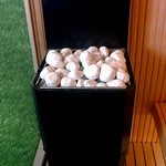Saunum Air L 15 Sauna Heater Air Series, 15.2kW Sauna Heater w/Climate Equalizer, Black