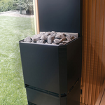 Saunum Air L 13 Sauna Heater Air Series, 13kW Sauna Heater w/Climate Equalizer, Black