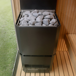 Saunum Air L 15 Sauna Heater Air Series, 15.2kW Sauna Heater w/Climate Equalizer, Black