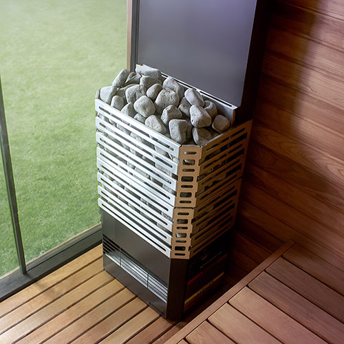 Saunum Air 5 Sauna Heater Air Series, 4.8kW Sauna Heater w/Climate Equalizer, Stainless