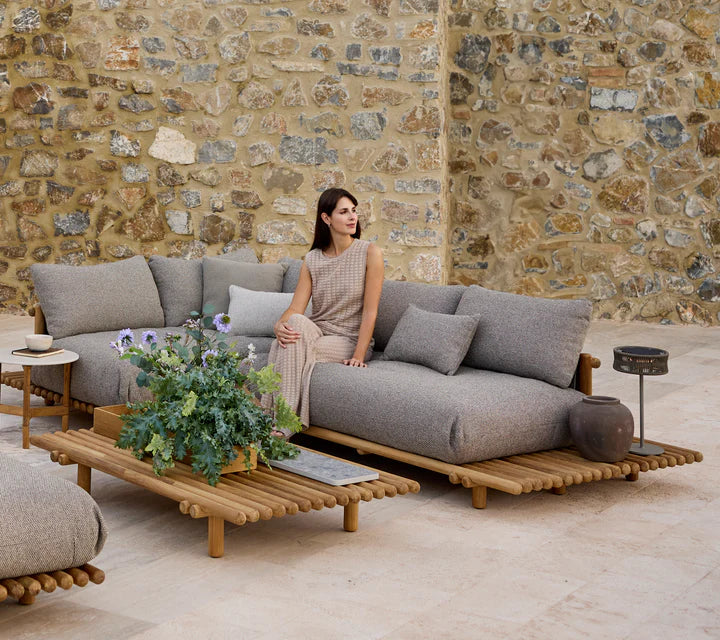Cane-line Sticks platform, corner sofa