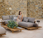 Cane-line Sticks platform, corner sofa