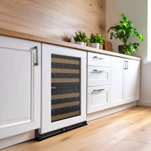Allavino AO VSW5134D-2PRR Reserva Series - 56 Bottle Dual Zone Built-in Luxury Wine Refrigerator with Panel Ready Overlay Door - Right Hinge