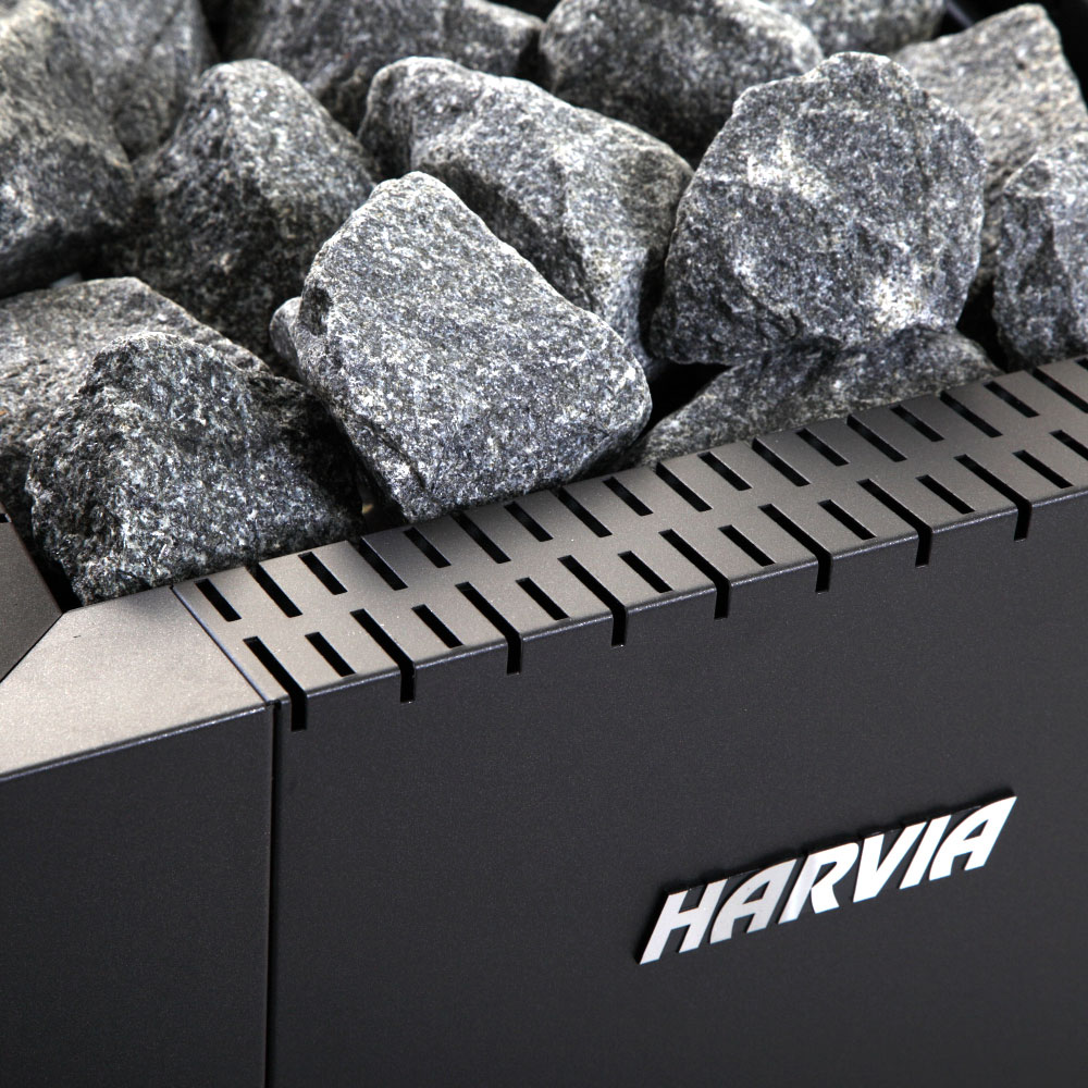 Harvia Linear 16 Black Linear Series, 17.9kW, Wood Sauna Stove