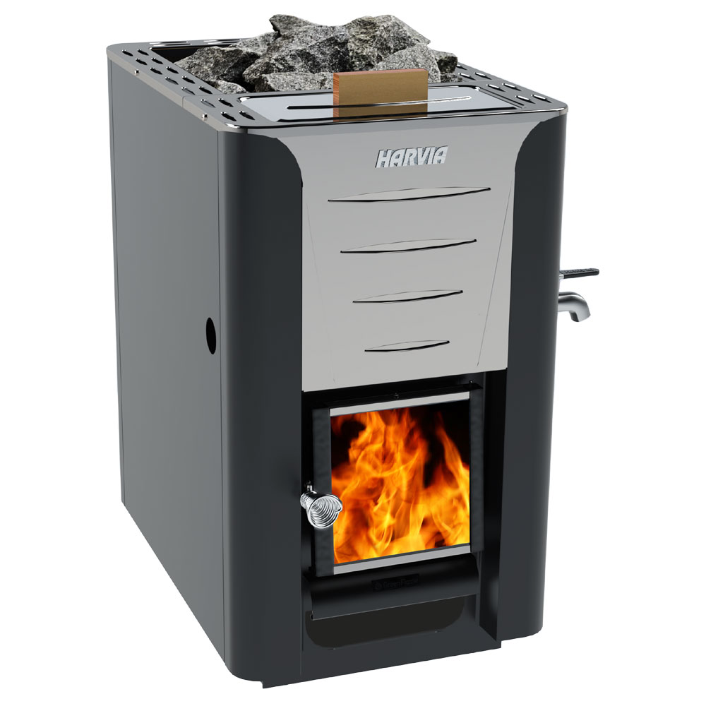 Harvia 20 PRO ES Harvia Pro Series ES, 24.1kW, Wood Sauna Stove with Water Tank