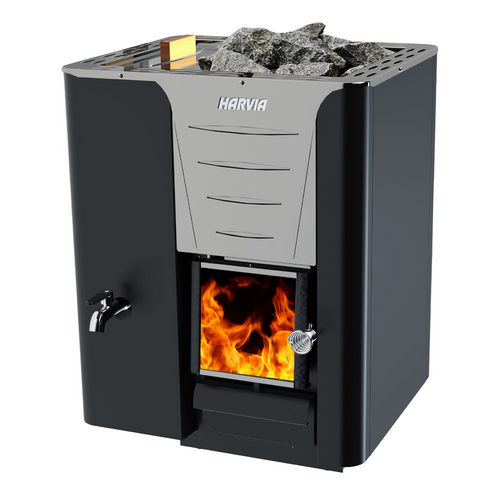 Harvia Pro 20 LS 24.1kW, Sauna Wood Stove with Water Tank