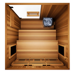 Finnmark FD-4 2-Person Home Sauna with Infrared & Traditional Heat 48