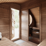 SaunaLife Model G11 Outdoor Home Sauna Kit Garden-Series Outdoor Home Sauna Kit -2 Room Sauna - Up to 8 Persons