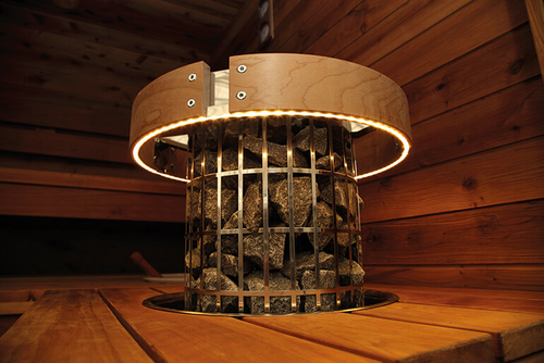 Harvia HPCU4L Safety Railing w/ LED-Lighting for Cilindro Half Series 11kW Sauna Heater
