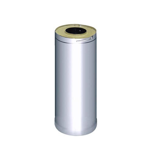 Harvia WHP1000 Sauna Wood Stove Chimney Extension, 1000mm, Stainless Steel