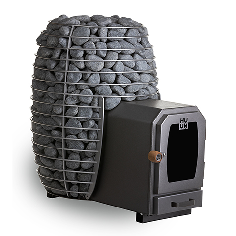 HUUM HIVE WOOD 17 LS HIVE Wood Series 17.0kW Wood-Fired Sauna Stove w/ Firebox Extension