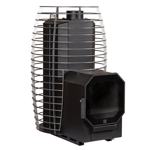 HUUM HIVE FLOW LS Wood-Burning Sauna Stove w/ Firebox Extension, 9.8kW