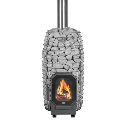 HUUM HIVE FLOW MINI LS Wood-Burning Sauna Stove w/ Firebox Extension, 8.5kW